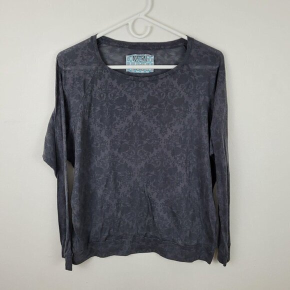 Nation by Jon Menshen Large Dark Gray Long Sleeve - Picture 1 of 4